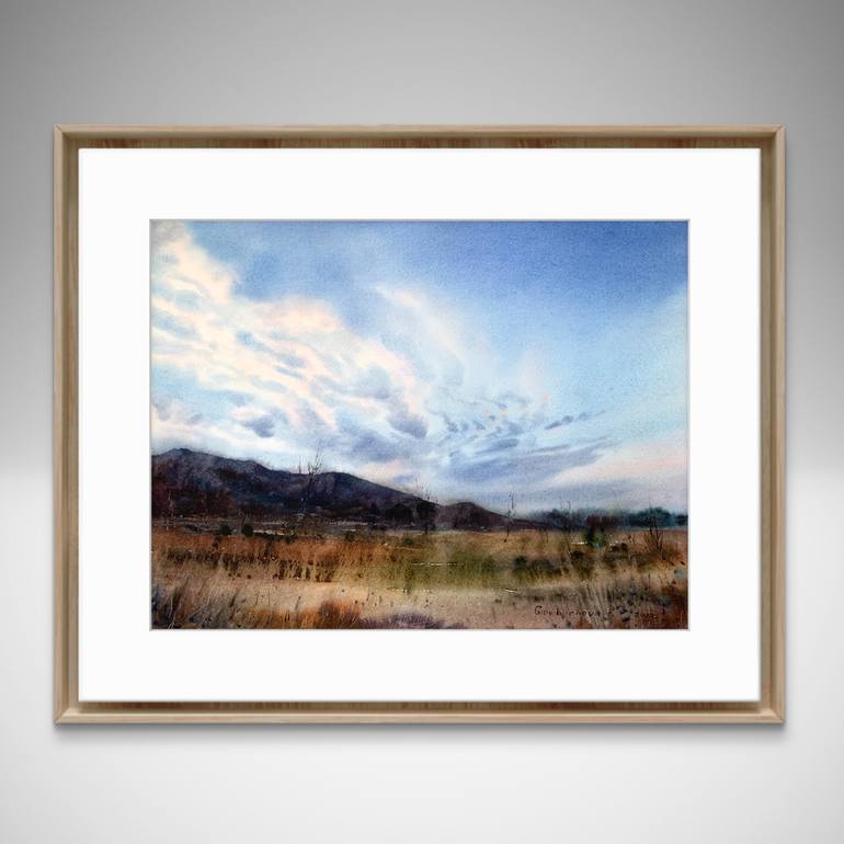 Original Conceptual Landscape Painting by Eugenia Gorbacheva