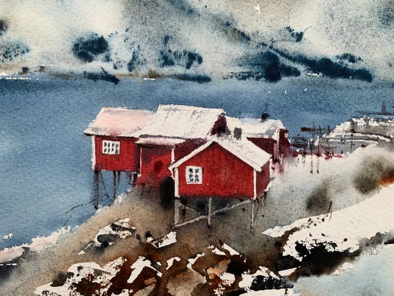 Original Conceptual Landscape Painting by Eugenia Gorbacheva