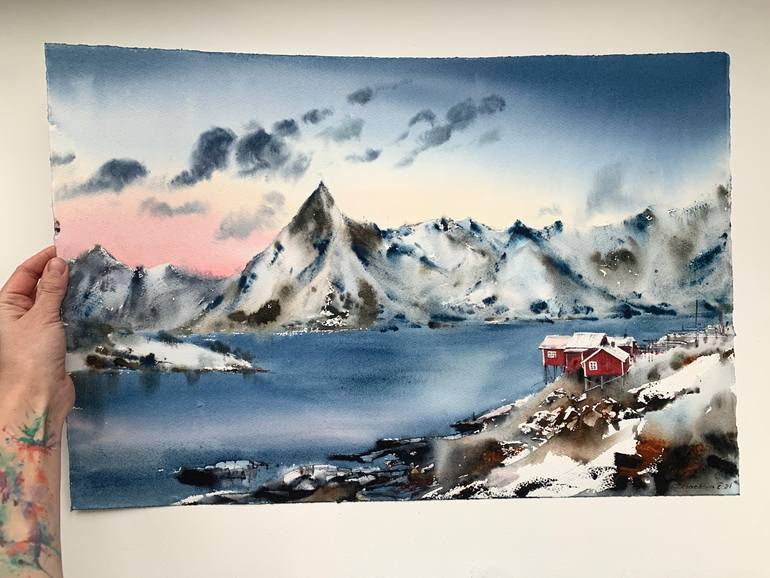 Original Conceptual Landscape Painting by Eugenia Gorbacheva