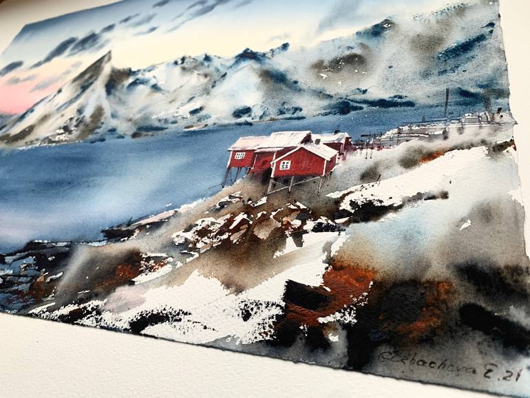 Original Conceptual Landscape Painting by Eugenia Gorbacheva