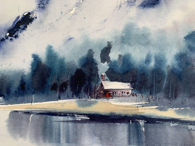 Original Expressionism Landscape Painting by Eugenia Gorbacheva