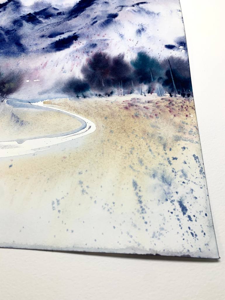 Original Expressionism Landscape Painting by Eugenia Gorbacheva