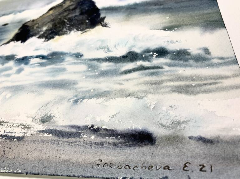 Original Seascape Painting by Eugenia Gorbacheva