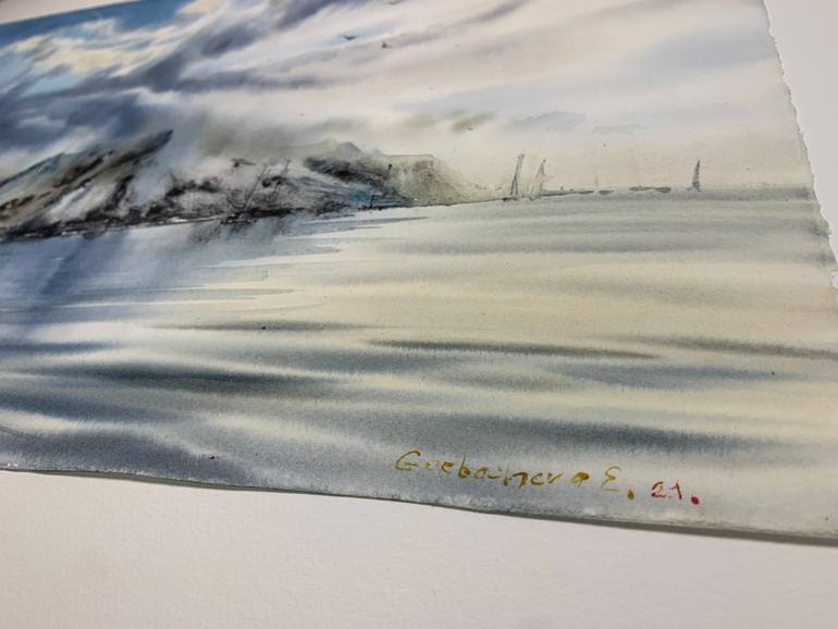 Original Conceptual Seascape Painting by Eugenia Gorbacheva