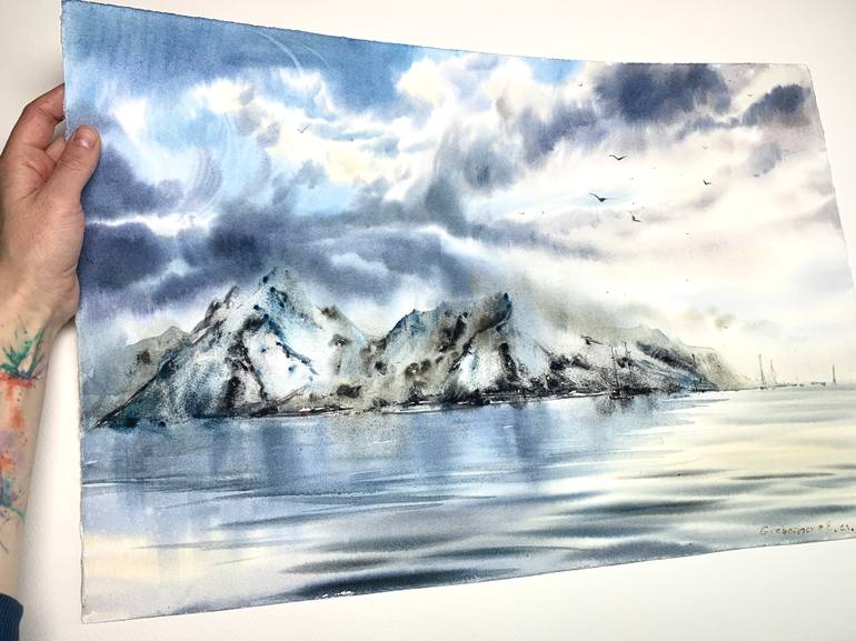 Original Conceptual Seascape Painting by Eugenia Gorbacheva