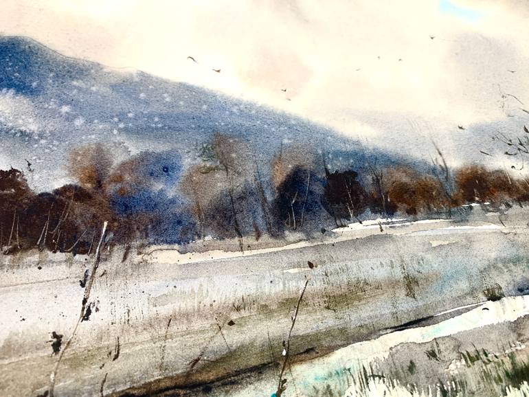 Original Abstract Landscape Painting by Eugenia Gorbacheva