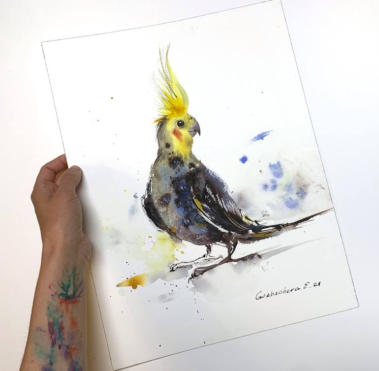 Original Expressionism Animal Painting by Eugenia Gorbacheva