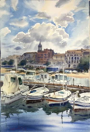 Print of Expressionism Boat Paintings by Eugenia Gorbacheva