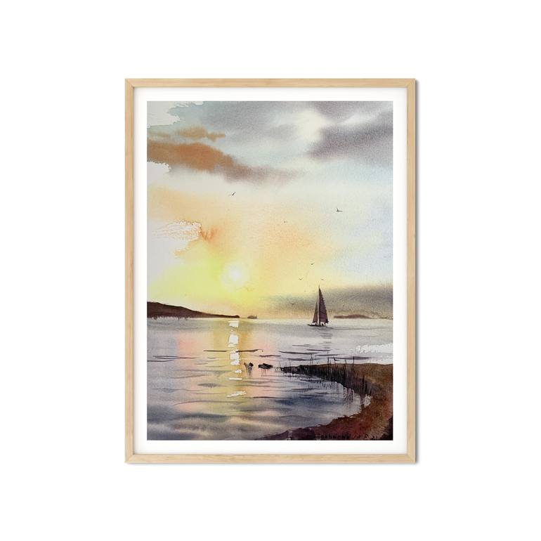 Original Seascape Painting by Eugenia Gorbacheva