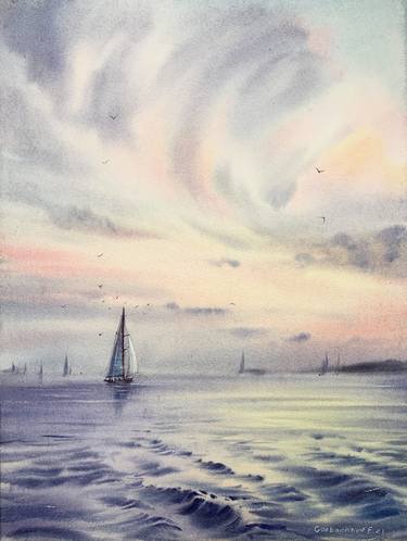 Original Seascape Paintings by Eugenia Gorbacheva