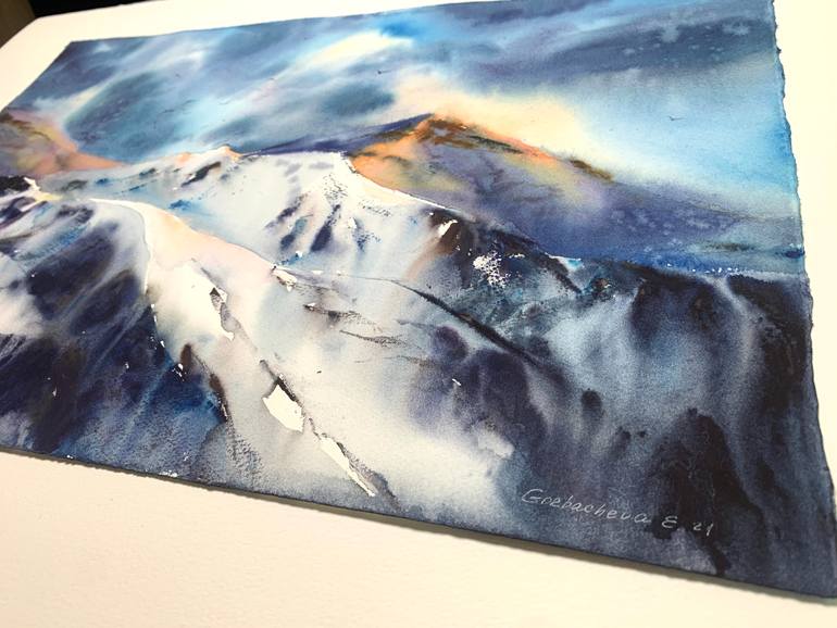 Original Expressionism Landscape Painting by Eugenia Gorbacheva