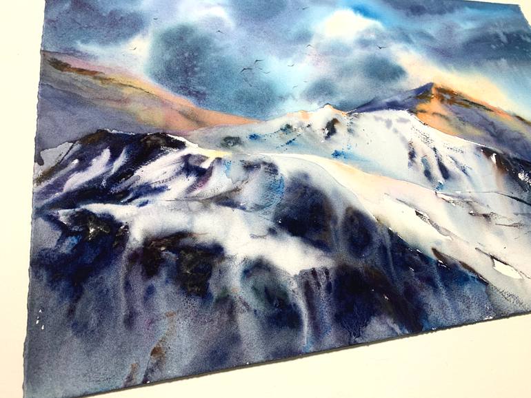 Original Expressionism Landscape Painting by Eugenia Gorbacheva