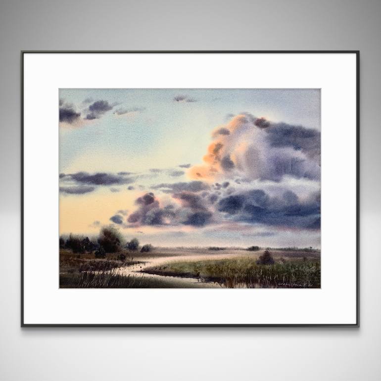 Original Expressionism Nature Painting by Eugenia Gorbacheva