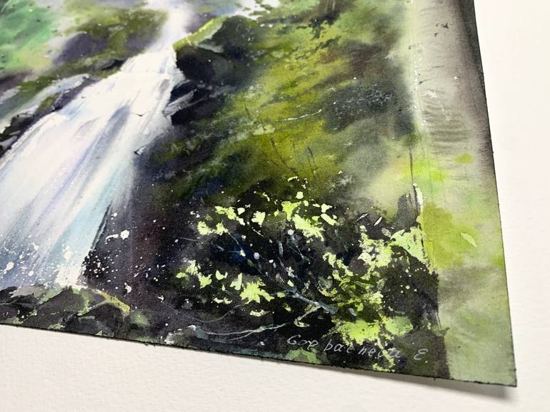 Original Expressionism Landscape Painting by Eugenia Gorbacheva
