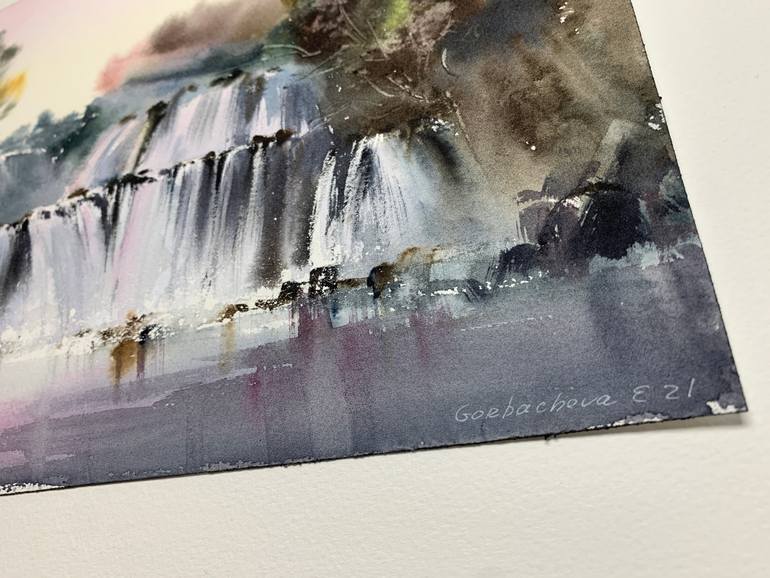 Original Expressionism Landscape Painting by Eugenia Gorbacheva