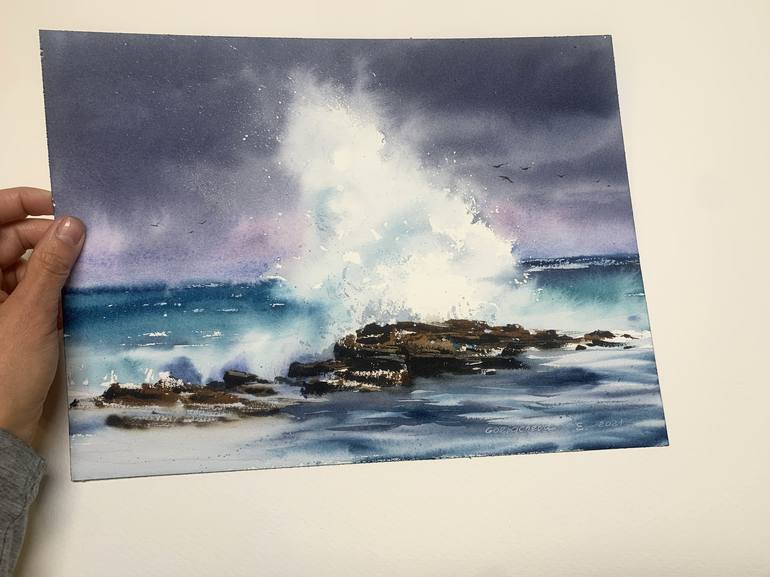 Original Seascape Painting by Eugenia Gorbacheva