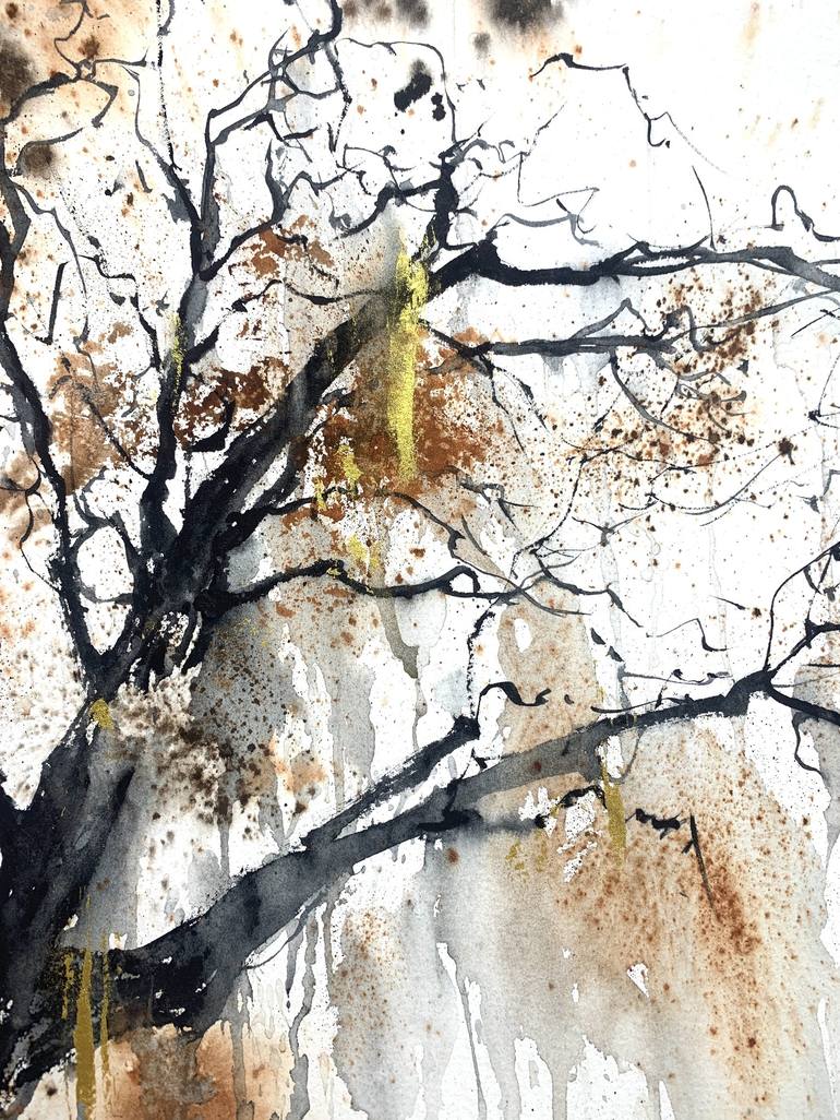 Original Tree Painting by Eugenia Gorbacheva