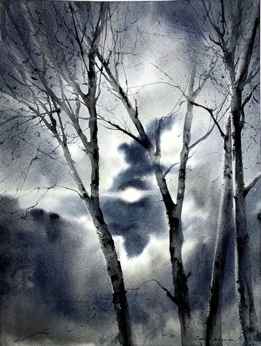 Print of Tree Paintings by Eugenia Gorbacheva