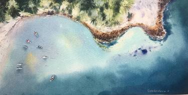 Original Expressionism Seascape Paintings by Eugenia Gorbacheva
