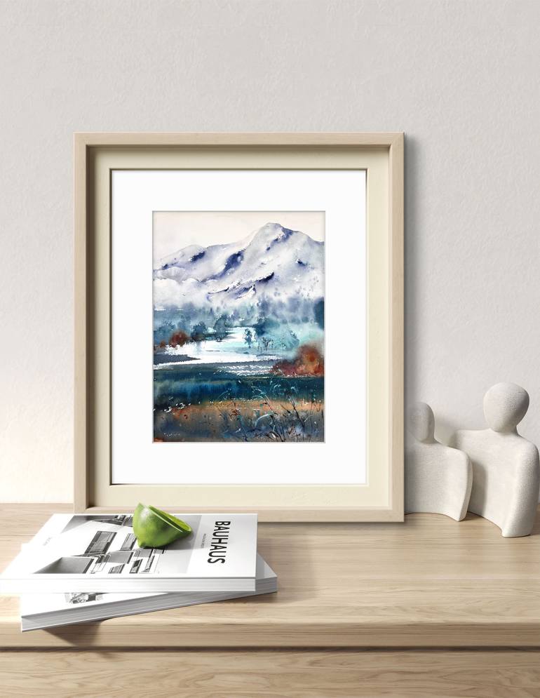 Original Expressionism Landscape Painting by Eugenia Gorbacheva