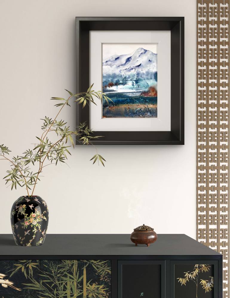 Original Expressionism Landscape Painting by Eugenia Gorbacheva