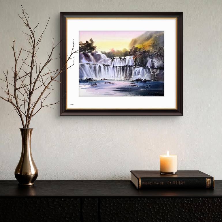 Original Expressionism Landscape Painting by Eugenia Gorbacheva