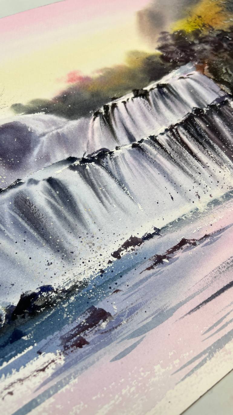 Original Expressionism Landscape Painting by Eugenia Gorbacheva