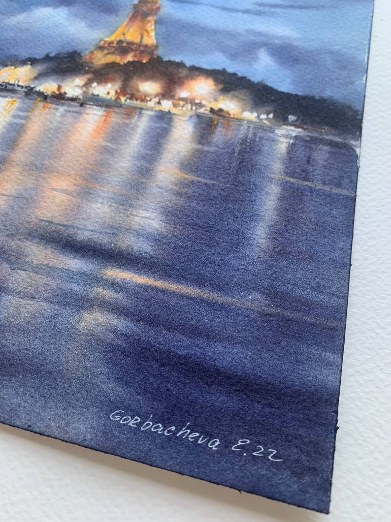 Original Expressionism Cities Painting by Eugenia Gorbacheva