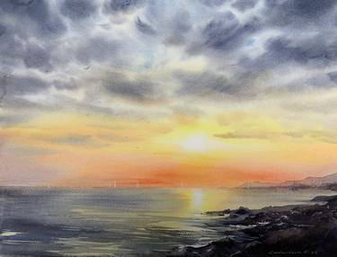 SUNSET ON THE SEA, CYPRUS #2 thumb