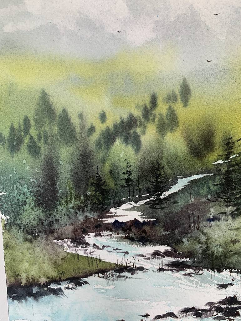 Original Landscape Painting by Eugenia Gorbacheva