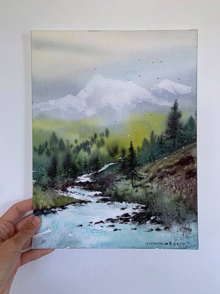 Original Landscape Painting by Eugenia Gorbacheva