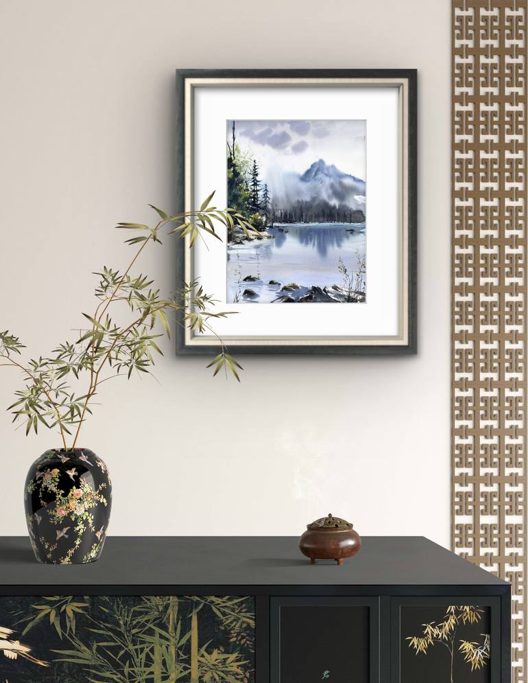 Original Expressionism Landscape Painting by Eugenia Gorbacheva