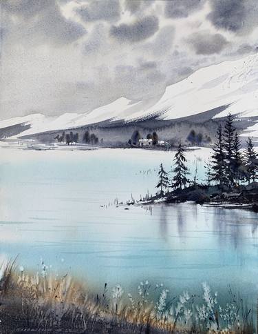 Print of Landscape Paintings by Eugenia Gorbacheva