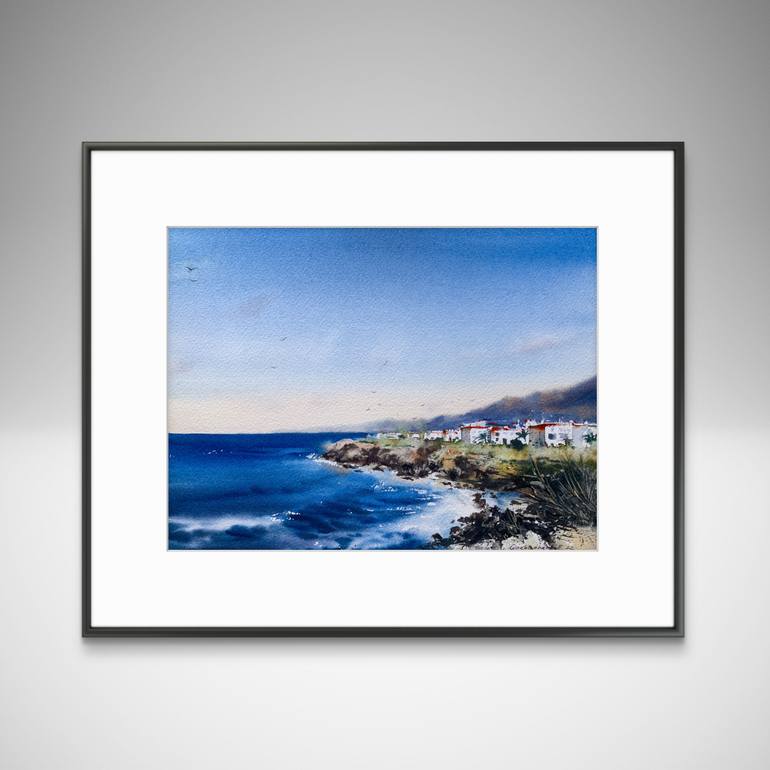 Original Expressionism Seascape Painting by Eugenia Gorbacheva