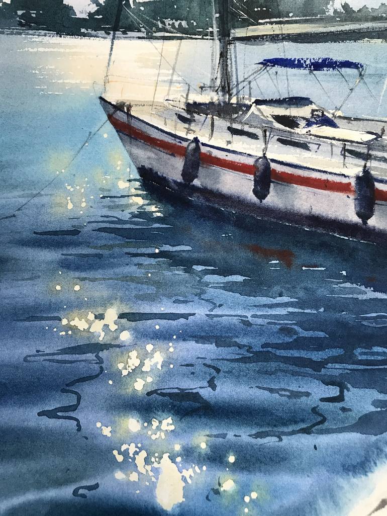 Original Seascape Painting by Eugenia Gorbacheva