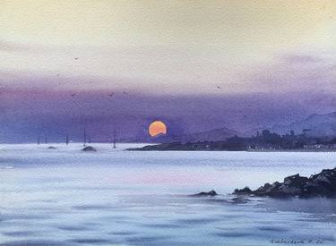 Original Minimalism Seascape Paintings by Eugenia Gorbacheva