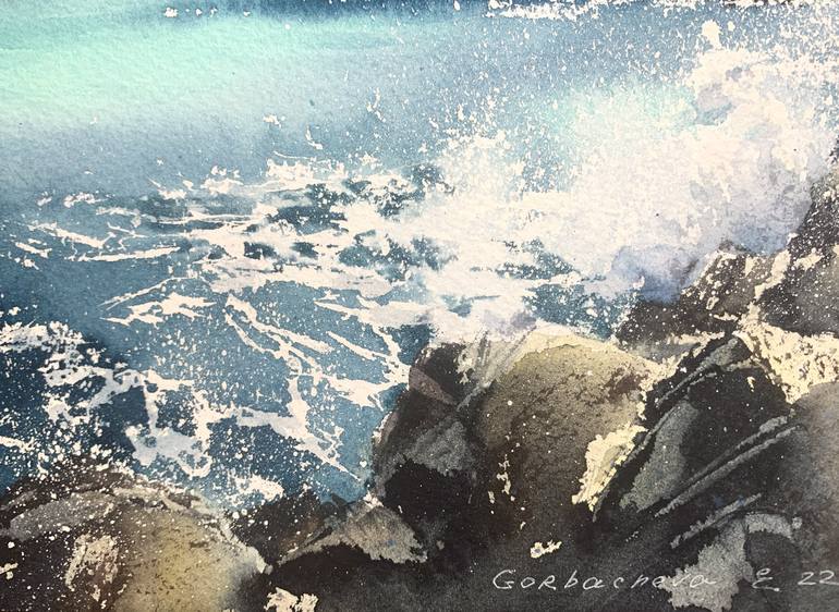 Original Seascape Painting by Eugenia Gorbacheva