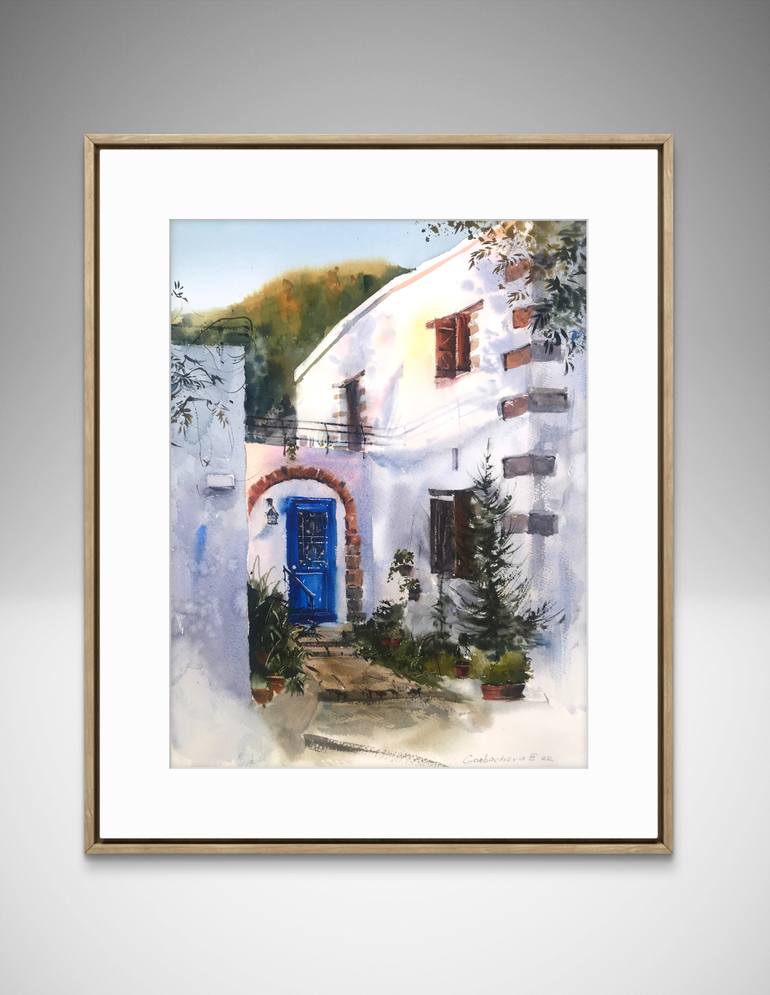 Original Expressionism Architecture Painting by Eugenia Gorbacheva