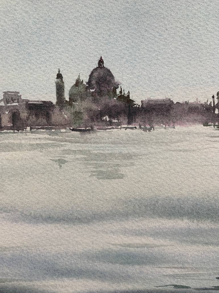 Original Expressionism Cities Painting by Eugenia Gorbacheva