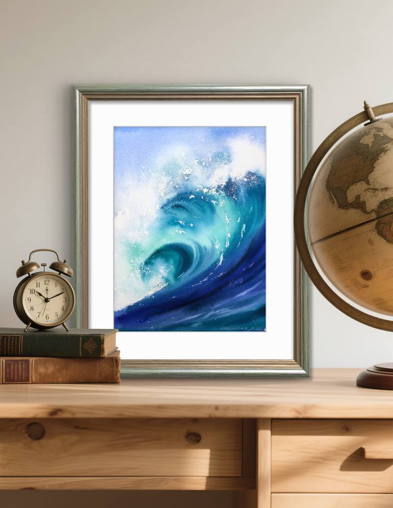 Original Expressionism Seascape Painting by Eugenia Gorbacheva