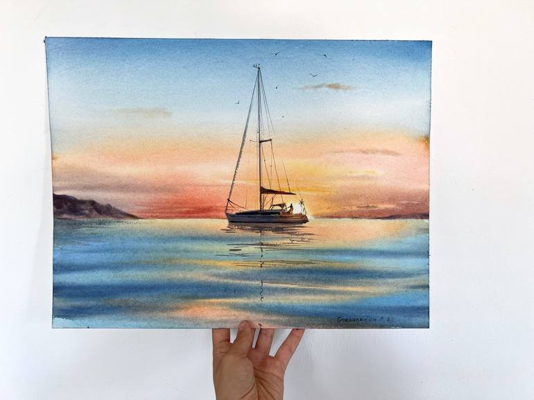 Original Seascape Painting by Eugenia Gorbacheva