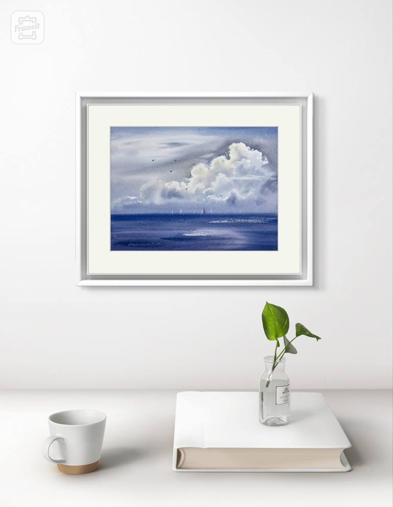 Original Seascape Painting by Eugenia Gorbacheva