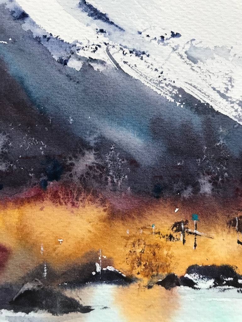 Original Expressionism Landscape Painting by Eugenia Gorbacheva