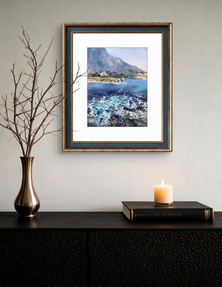 Original Expressionism Seascape Painting by Eugenia Gorbacheva