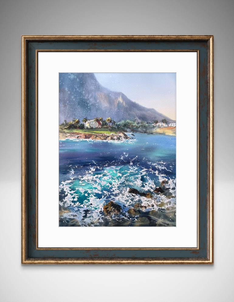 Original Expressionism Seascape Painting by Eugenia Gorbacheva