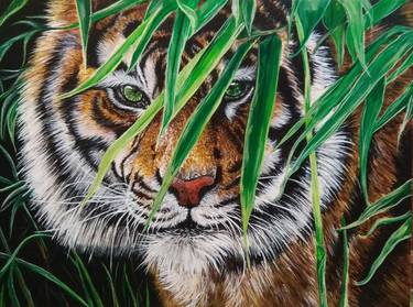 Original Photorealism Animal Paintings by Eva Morgen