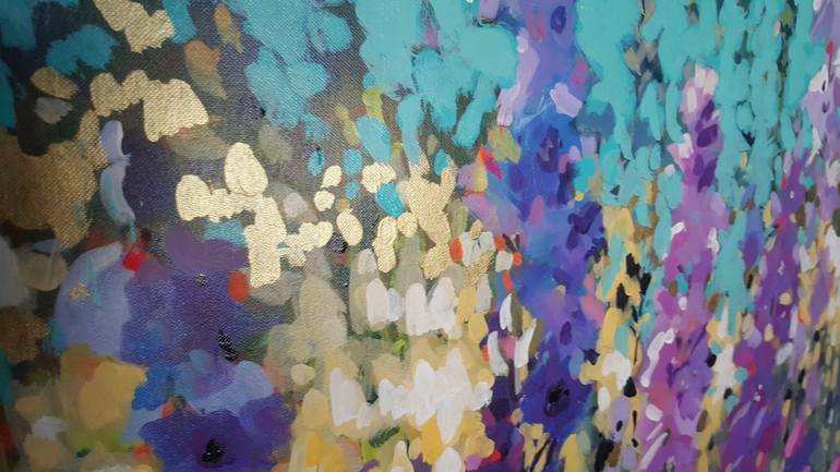 Original Abstract Floral Painting by Kate Kos