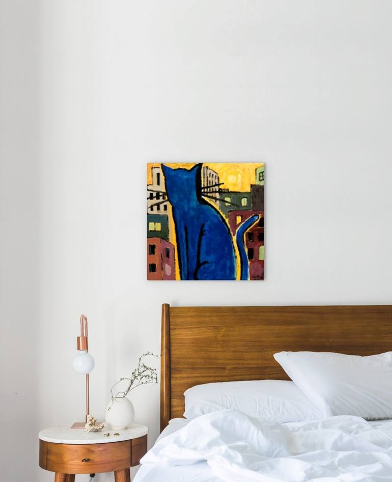 Original Conceptual Animal Painting by Tha Bluecat