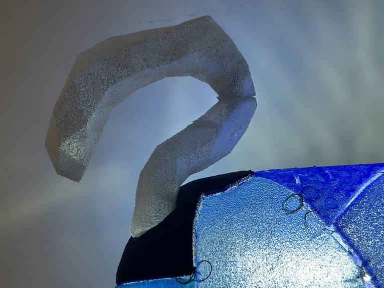 Original Abstract Expressionism Animal Installation by Lf Tha Blue Cat