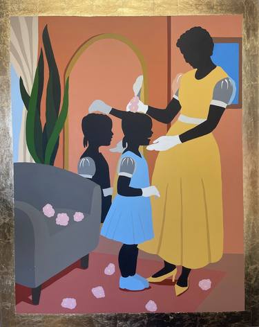 Original Contemporary Family Paintings by Abi Salami